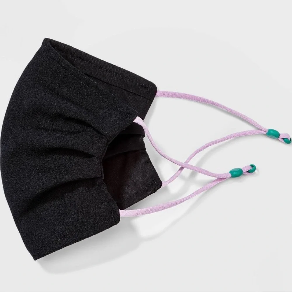 Bundle of 5 (2 packs) Adjustable Material Face Masks - Wild Fable Black/…